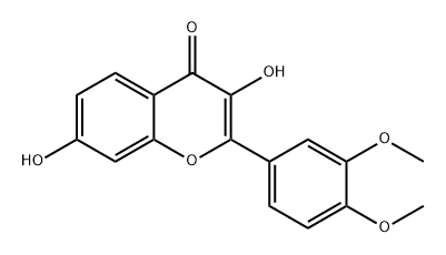 3,7-DIHYDROXY-3',4'-DIMETHOXYFLAVONE Struktur