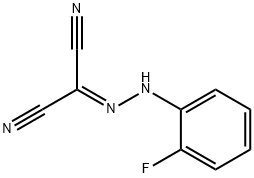 (AZA((2-FLUOROPHENYL)AMINO)METHYLENE)METHANE-1,1-DICARBONITRILE Struktur