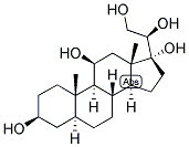 5-ALPHA-PREGNAN-3-BETA, 11-BETA, 17,20-BETA, 21-PENTOL Struktur