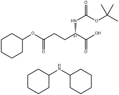 BOC-GLU(OCHEX)-OH DCHA Struktur