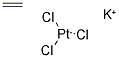 POTASSIUM TRICHLORO (N2-ETHYLENE)PLATINATE (II) Struktur