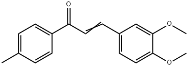 3-(3,4-DIMETHOXYPHENYL)-1-(4-METHYLPHENYL)PROP-2-EN-1-ONE Struktur