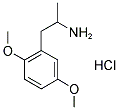 (+/-)-1-(2,5-DIMETHOXYPHENYL)-2-AMINOPROPANE HYDROCHLORIDE Struktur