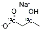 3-HYDROXYBUTYRIC ACID-1,3-13C2 SODIUM SALT Struktur