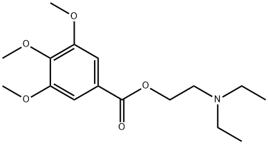 2-DIETHYLAMINOETHYL 3,4,5-TRIMETHOXYBENZOATE Struktur