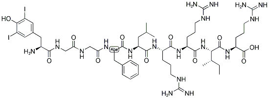 (3,5-DIIODO-TYR1)-DYNORPHIN A (1-9) Struktur