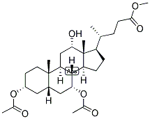 5-BETA-CHOLANIC ACID-3-ALPHA, 7-ALPHA, 12-ALPHA-TRIOL 3,7-DIACETATE METHYL ESTER Struktur