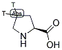 PROLINE, L-[4-3H(N)]- Struktur