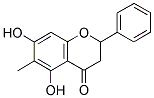 5,7-DIHYDROXY-6-METHYLFLAVANONE Struktur