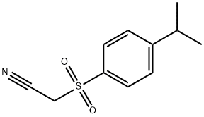 4-ISOPROPYLBENZENESULPHONYLACETONITRILE Struktur