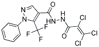 N'4-(2,3,3-TRICHLOROACRYLOYL)-1-PHENYL-5-(TRIFLUOROMETHYL)-1H-PYRAZOLE-4-CARBOHYDRAZIDE Struktur