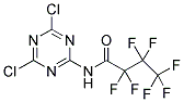 2-N-HEPTAFLUOROBUTYRYLAMINO-4,6-DICHLOROTRIAZINE Struktur