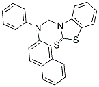 3-(N-(2-NAPHTHYL)-N-PHENYLAMINOMETHYL)BENZOTHIAZOLE-2(3H)-THIONE Struktur