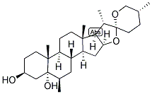 25R,5ALPHA-SPIROSTAN-6BETA-METHYL-3BETA,5ALPHA-DIOL Struktur