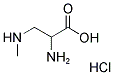 A-AMINO-B-METHYLAMINOPROPIONIC ACID, HYDROCHLORIDE Struktur