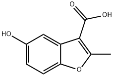 5-HYDROXY-2-METHYL-BENZOFURAN-3-CARBOXYLIC ACID Struktur