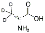 DL-ALANINE-2-13C,3,3,3-D3 Struktur