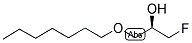 (R)-1-FLUORO-3-HEPTYLOXY 2-PROPANOL Struktur