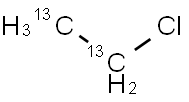 CHLOROETHANE-13C2 Struktur