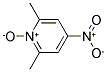 2,6-DIMETHYL-4-NITRO-PYRIDINE 1-OXIDE Struktur