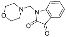 1-(MORPHOLIN-4-YLMETHYL)-1H-INDOLE-2,3-DIONE Struktur