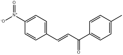 (E)-1-(4-METHYLPHENYL)-3-(4-NITROPHENYL)-2-PROPEN-1-ONE Struktur