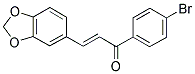 3-(1,3-BENZODIOXOL-5-YL)-1-(4-BROMOPHENYL)PROP-2-EN-1-ONE Struktur