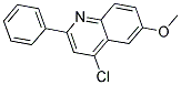 4-CHLORO-6-METHOXY-2-PHENYLQUINOLINE Struktur