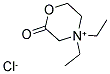 4,4-DIETHYL-2-OXO-MORPHOLIN-4-IUM CHLORIDE Struktur