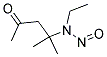 N-NITROSO-B-ETHYLAMINOISOBUTYLETHYL KETONE Struktur