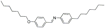 P-HEPTYLOXYBENZYLIDENE P-HEPTYLANILINE Struktur