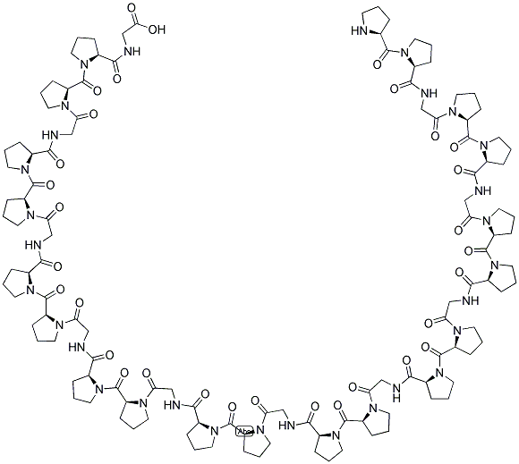 (PRO-PRO-GLY)10 9H2O Struktur