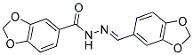 N'-[(E)-1,3-BENZODIOXOL-5-YLMETHYLIDENE]-1,3-BENZODIOXOLE-5-CARBOHYDRAZIDE Struktur