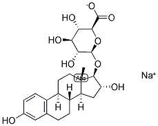 1,3,5(10)-ESTRATRIEN-3,16-ALPHA, 17-BETA-TRIOL 17-GLUCOSIDURONATE, SODIUM SALT Struktur