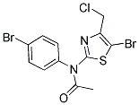 N1-[5-BROMO-4-(CHLOROMETHYL)-1,3-THIAZOL-2-YL]-N1-(4-BROMOPHENYL)ACETAMIDE Struktur