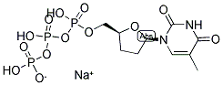 2',3'-DIDEOXYTHYMIDINE 5'-TRIPHOSPHATE Struktur