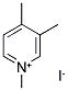 1,3,4-TRIMETHYL-PYRIDINIUM IODIDE Struktur