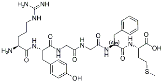 ARG-TYR-GLY-GLY-PHE-MET Struktur