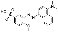 3-(4-DIMETHYLAMINO-1-NAPHTHYLAZO)-4-METHOXY-BENZENESULFONIC ACID Struktur