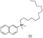 LAURYLDIMETHYLNAPHTHYLAMMONIUM CHLORIDE Struktur