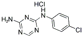 N-(4-CHLORO-PHENYL)-[1,3,5]TRIAZINE-2,4-DIAMINE HYDROCHLORIDE Struktur