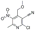 2-CHLORO-3-CYANO-4-METHOXYMETHYL-6-METHYL-5-NITROPYRIDINE Struktur