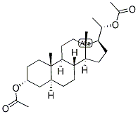 5-ALPHA-PREGNAN-3-ALPHA, 20-ALPHA-DIOL DIACETATE Struktur