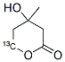 DL-MEVALONIC-5-13C LACTONE Struktur