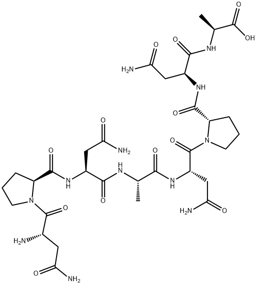 H(-ASN-PRO-ASN-ALA)2-OH Struktur