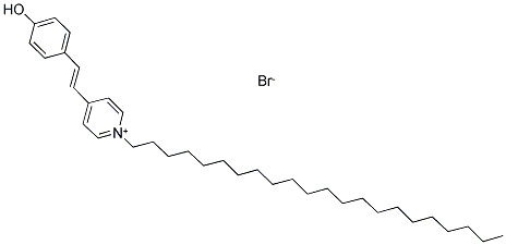 1-DOCOSYL-4-(4-HYDROXYSTYRYL)PYRIDINIUM BROMIDE Struktur
