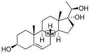 3-BETA,17-ALPHA,20-BETA-TRIHYDROXY-5-PREGNENE Struktur