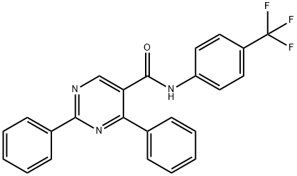 2,4-DIPHENYL-N-[4-(TRIFLUOROMETHYL)PHENYL]-5-PYRIMIDINECARBOXAMIDE Struktur