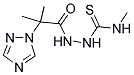 N-METHYL-2-[2-METHYL-2-(1H-1,2,4-TRIAZOL-1-YL)PROPANOYL]-1-HYDRAZINECARBOTHIOAMIDE Struktur