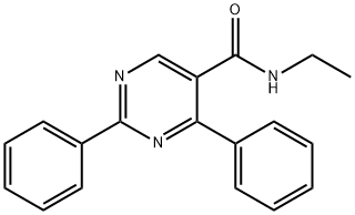 N-ETHYL-2,4-DIPHENYL-5-PYRIMIDINECARBOXAMIDE Struktur